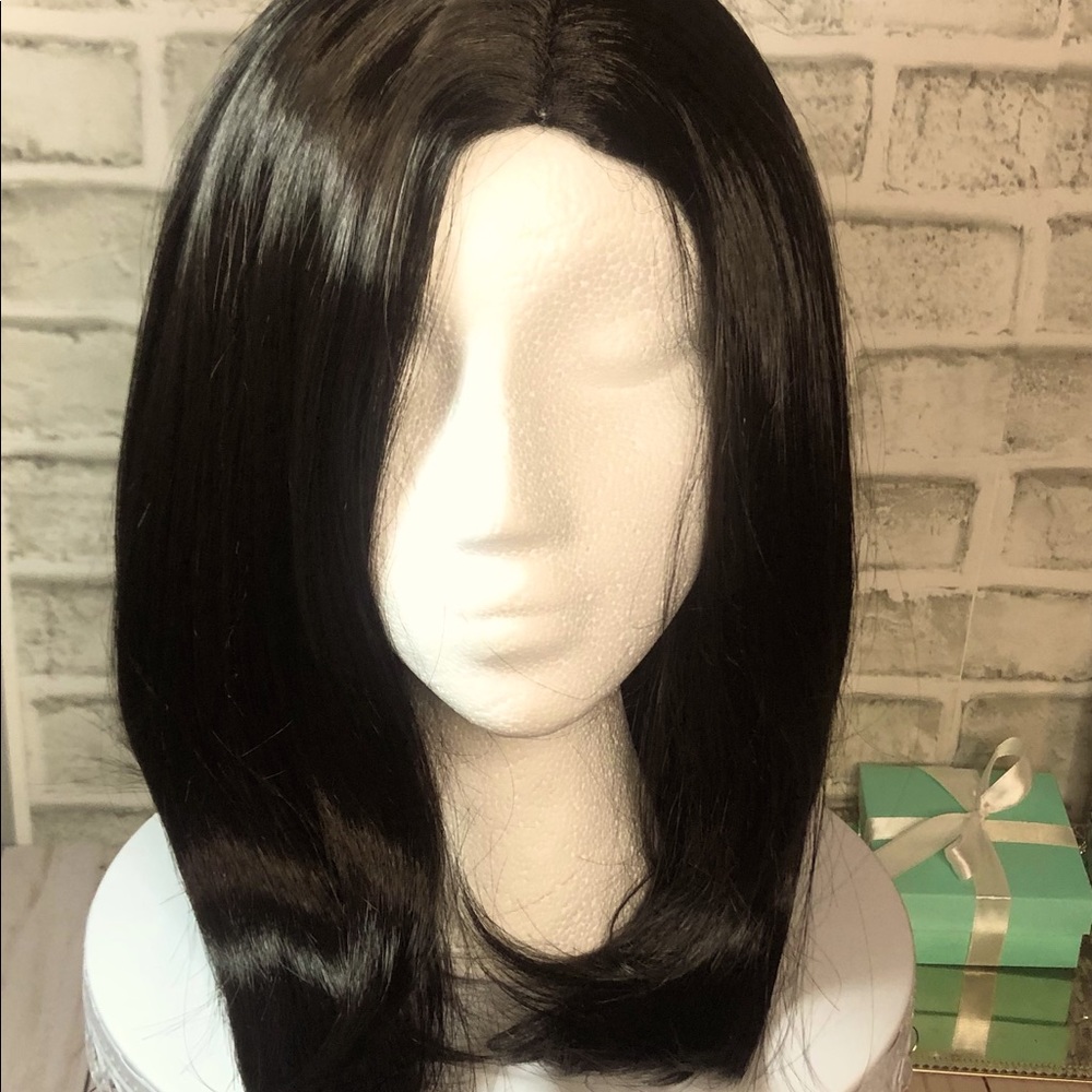 Darkest Brown/Black Straight Shoulder Length Wig